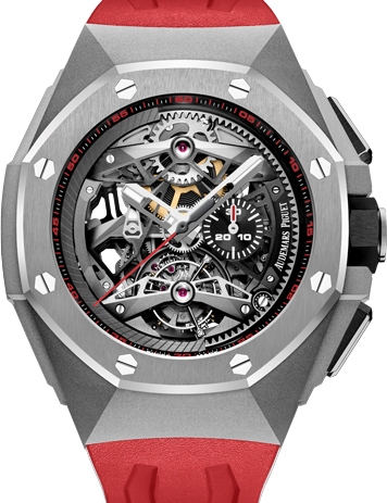 Audemars Piguet Replica 26587TI.OO.D067CA.01 Tourbillon Chronograph Openworked Selfwinding watch